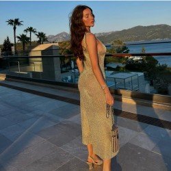  Summer Fashion U Neck Women's Sleeveless Dress