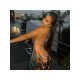 Sexy Backless Printed Sleeveless Spaghetti Straps Maxi Dress