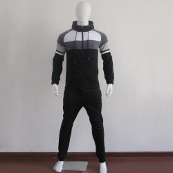 Casual Hooded Contrast Color Men's Two-Piece Set  Casual Hooded Contrast Color Men's Two-Piece Set
