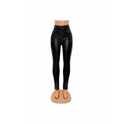 Sexy Tight PU Leather Ruched Women's Pants  Sexy Tight PU Leather Ruched Women's Pants