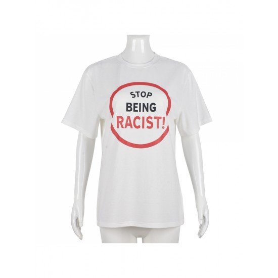  2024 Summer Round Neck Letter Printing Women's T-Shirt