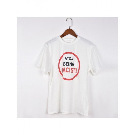  2024 Summer Round Neck Letter Printing Women's T-Shirt