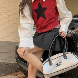  2024 Casual Star Knitting Sleeveless Knitwear