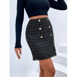 Ladies Black Zipper Up Short Skirts Ladies Black Zipper Up Short Skirts