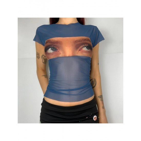  2024 Summer Figure Pattern Women's Crop T-Shirt