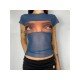  2024 Summer Figure Pattern Women's Crop T-Shirt