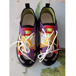 Platform Snake Pattern Color Blocking Sneakers Platform Snake Pattern Color Blocking Sneakers