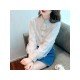  2024 Temperament Pure Color Bead Lace Shirt