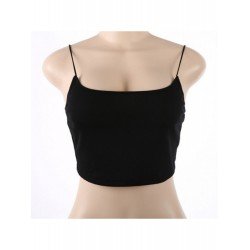 Summer Pure Color Backless Navel Sleeveless Vest  Summer Pure Color Backless Navel Sleeveless Vest