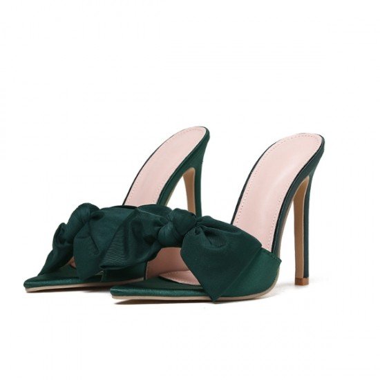  PU Sexy Bow Stiletto Women's High Heel