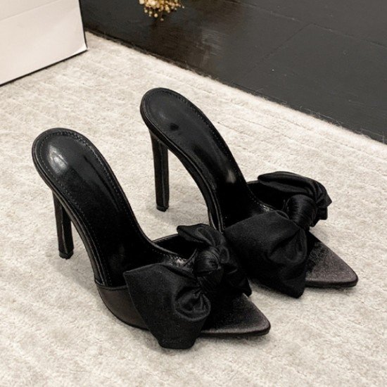 PU Sexy Bow Stiletto Women's High Heel