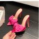  PU Sexy Bow Stiletto Women's High Heel