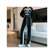  Loose Versatile Contrast Color Women's Long Pants