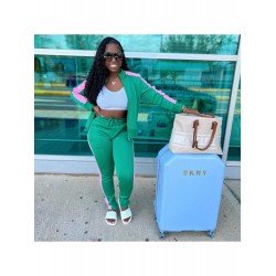 Women Contrast Color Matching 2 Piece Outfit Sets Women Contrast Color Matching 2 Piece Outfit Sets