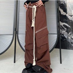 Designer Wide Leg Vintage Cargo Trousers