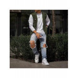 Men's Casual Pure Color Raw Edge Button Vest  Men's Casual Pure Color Raw Edge Button Vest