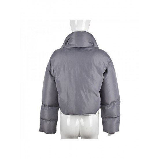  2024 Winter Pure Color Short Cotton Jacket