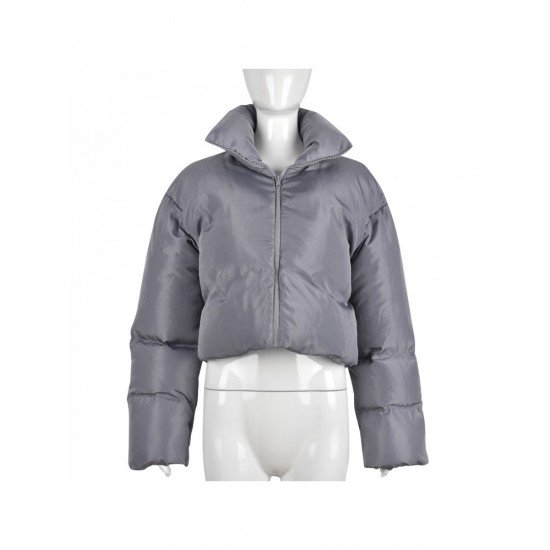  2024 Winter Pure Color Short Cotton Jacket