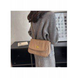 Simple Brown Twist Lock Shoulder Bags Simple Brown Twist Lock Shoulder Bags