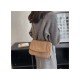 Simple Brown Twist Lock Shoulder Bags