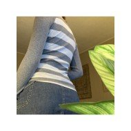  2024 Slim Striped Women's Long Sleeve Top