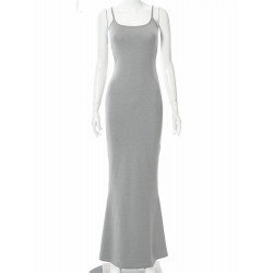 Temperament Sexy U Neck Backless Long Dress  Temperament Sexy U Neck Backless Long Dress