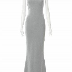  Temperament Sexy U Neck Backless Long Dress