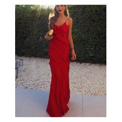 Summer Sexy Backless Pure Color Women's Sleeveless Dress  Summer Sexy Backless Pure Color Women's Sleeveless Dress