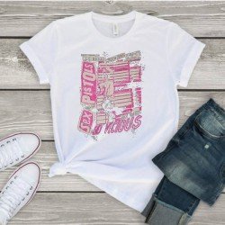Leisure Street White Graphic Top T Shirts