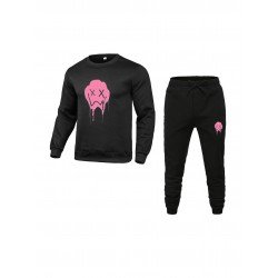 Cute Printed Round Neck Two Piece Outfit For Men Cute Printed Round Neck Two Piece Outfit For Men