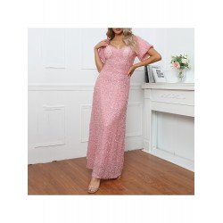 Summer Pure Color Sequins Backless Party Dress  Summer Pure Color Sequins Backless Party Dress