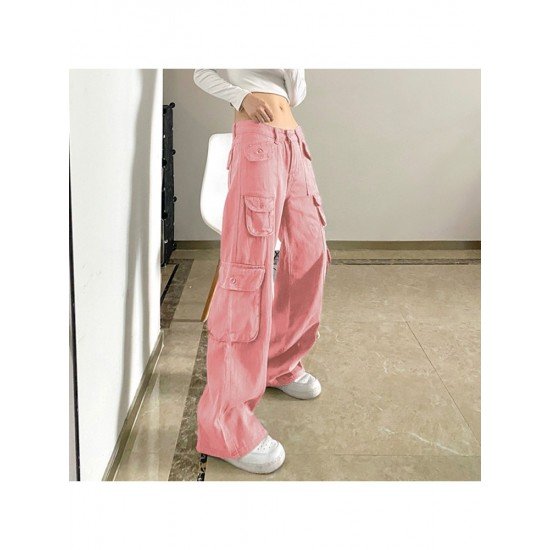  2024 Pure Color Loose Denim Jeans