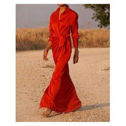 Pure Color Strappy Floor Long Dress  Pure Color Strappy Floor Long Dress