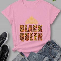 Letter Printed Leisure Women Summer Tops