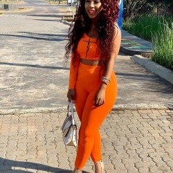 One Shoulder Printed Matching 2 Piece Trouser Sets