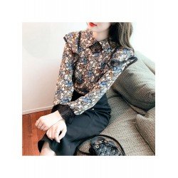  2024 Autumn French Chiffon Shirt For Women