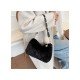  2024 New Fashion Plush Pure Color Women's Handbags