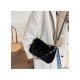  2024 New Fashion Plush Pure Color Women's Handbags