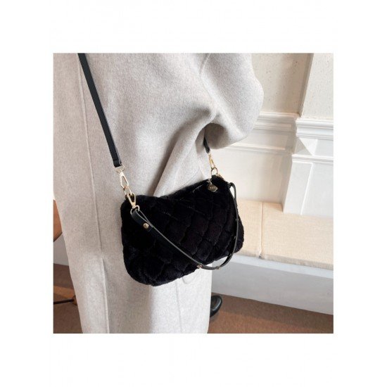  2024 New Fashion Plush Pure Color Women's Handbags