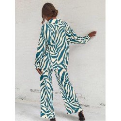 Trendy Street Matching Blouse And Wide Leg Trouser Sets Trendy Street Matching Blouse And Wide Leg Trouser Sets