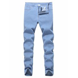 Stylish Pure Color Tight Jeans For Men  Stylish Pure Color Tight Jeans For Men