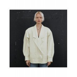 New Ladies Solid Leather Blazer Coats  New Ladies Solid Leather Blazer Coats