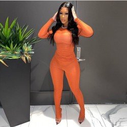 Casual Solid Matching 2 Piece Trousers Sets For Women