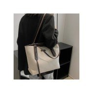 Canvas Versatile Contrast Color Tote Bags