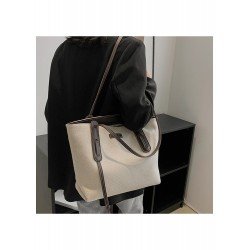 Canvas Versatile Contrast Color Tote Bags Canvas Versatile Contrast Color Tote Bags