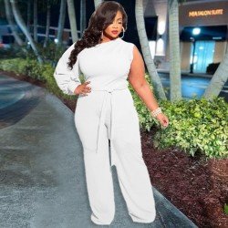 Loose Slant Shoulder Pure Color Women's Jumpsuits  Loose Slant Shoulder Pure Color Women's Jumpsuits