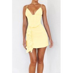 Summer Sexy Ladies Backless Spaghetti Straps Short Dress Summer Sexy Ladies Backless Spaghetti Straps Short Dress