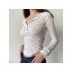  2024 Autumn Floral Women's Long Sleeve Top