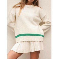 Casual Round Neck Women's Long Sleeve Sweater  Casual Round Neck Women's Long Sleeve Sweater