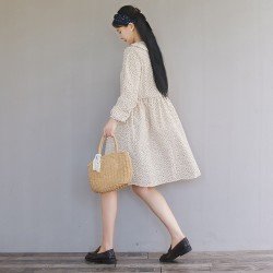  2024 New Sweet Floral Doll Collar Women's Dress